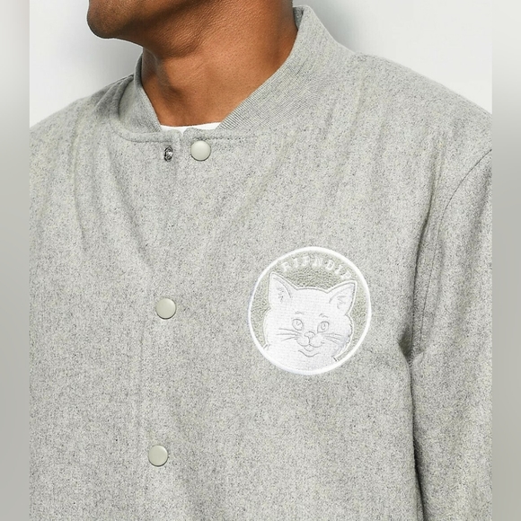 RipNDip, RARE color way and design, varsity jacket! LIKE NEW 💯 authentic. - Picture 7 of 16